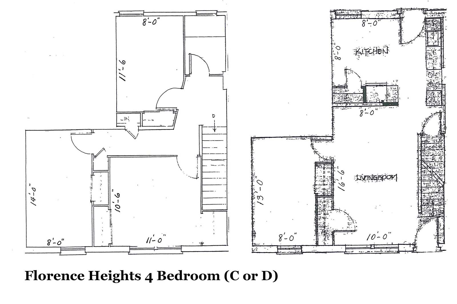 Florence Heights 4 bedroom layout