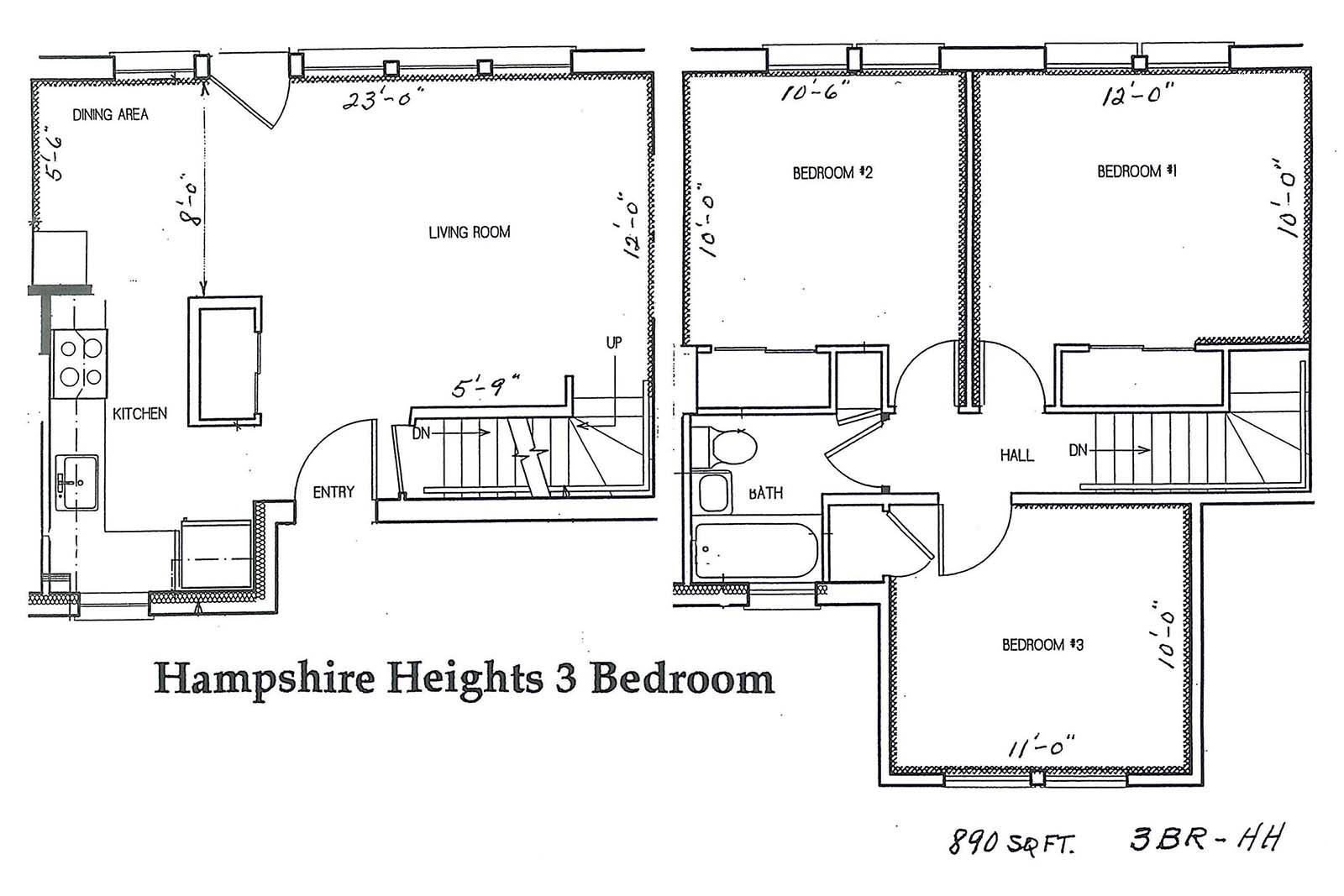 hampshire heights 3 br