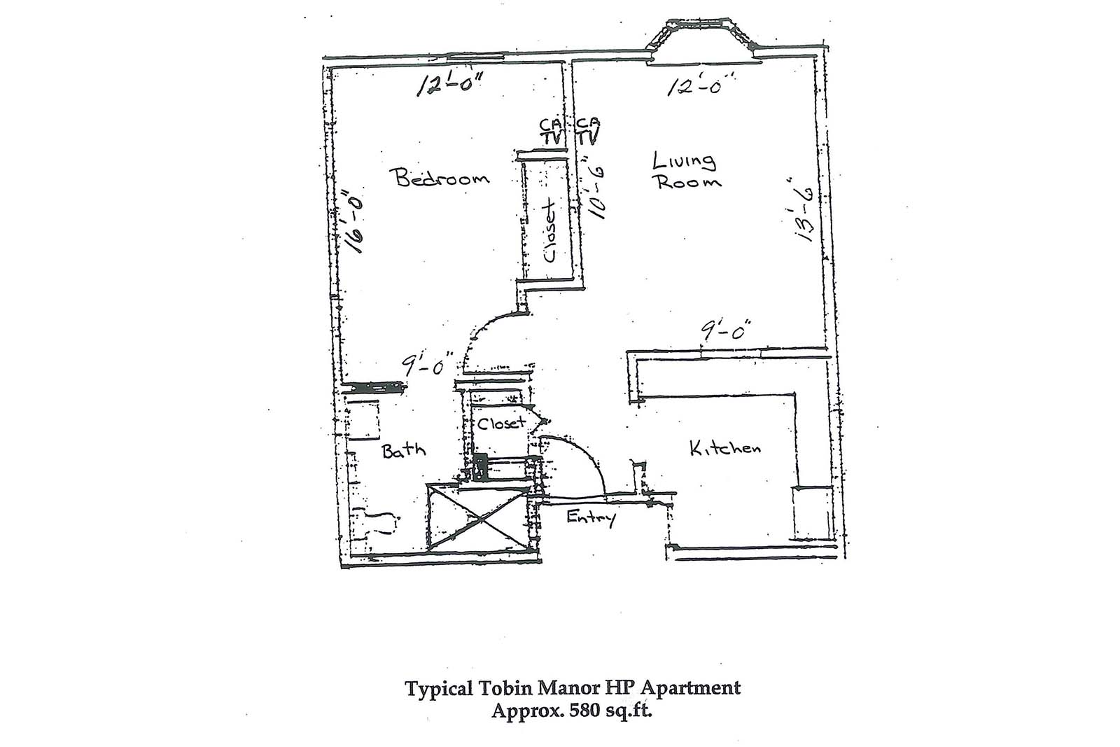 Tobin Manor 1 bR layout